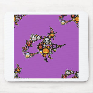 witch emoji mouse pad