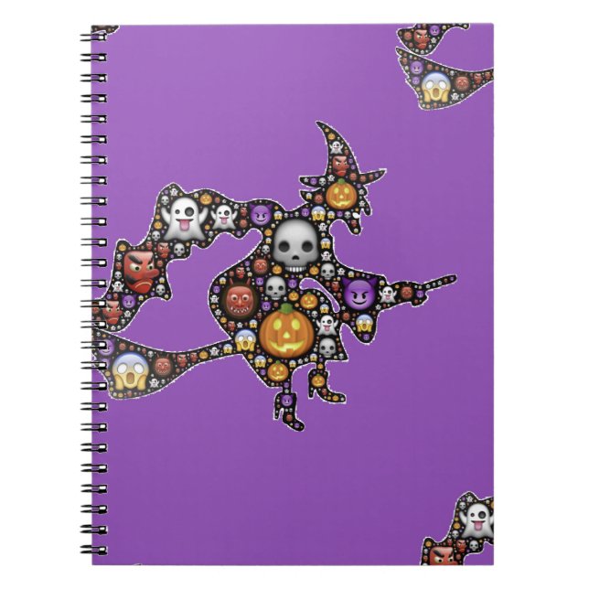 witch emoji spiral notebook (Front)