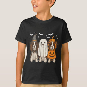 Witch English Springer Spaniel Halloween Springer T-Shirt