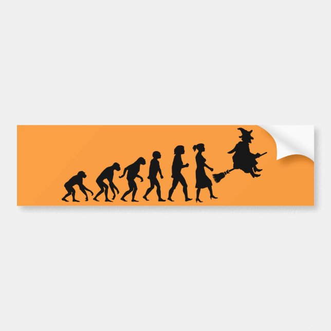 Witch Evolution Bumper Sticker (Front)