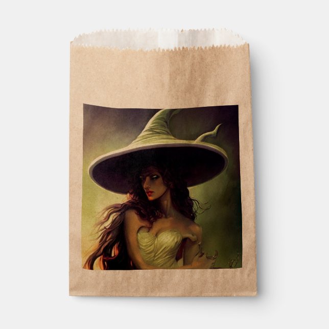Witch Favour Bag for Halloween (Front)