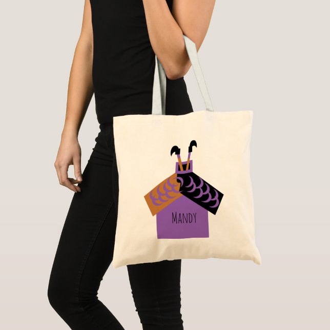 Witch Feet House Funny Candy Tote Bag (Front (Product))
