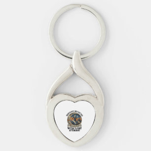 Witch flight attendant Halloween broom broke desig Key Ring