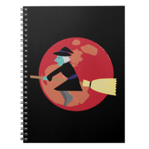 Witch Flying at Night Notebook