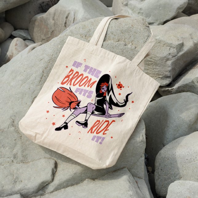 Witch Flying On A Broom Tote Bag (Creator Uploaded)
