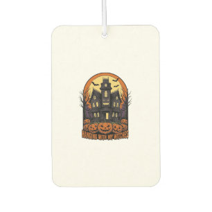 Witch Friends Halloween Haunted House Shirt_1 Car Air Freshener