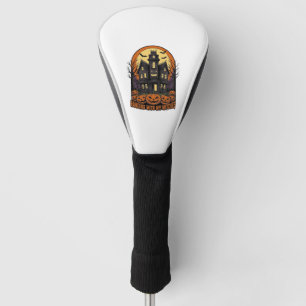 Witch Friends Halloween Haunted House Shirt_1 Golf Head Cover