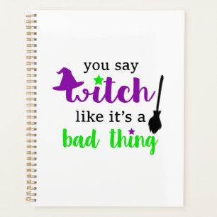 Witch Funny Halloween Planner