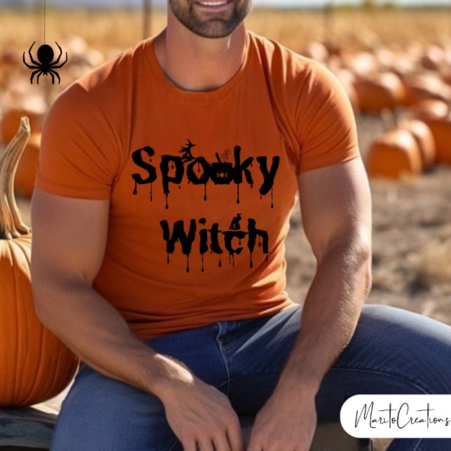 Witch, Funny Halloween Shirt for Men,Spooky Season (Creator Uploaded)