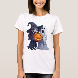 Witch Ghost Pumpkin Patch Halloween 🎃 T-Shirt