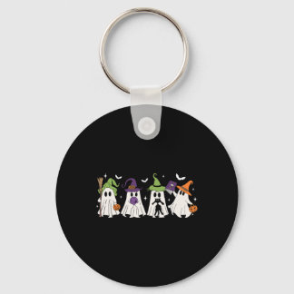 Witch Ghosts Spooky Halloween Witchy Women Girl  Key Ring