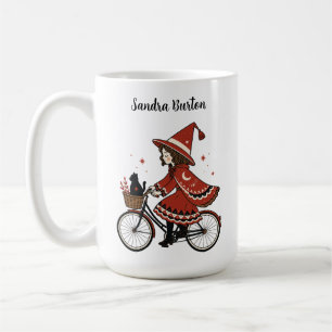 Witch Girl Riding Coffee Mug