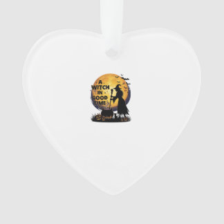 Witch Good Time Halloween Moon Cauldron_1 Ornament