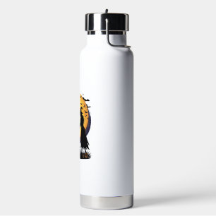 Witch Good Time Halloween Moon Cauldron_1 Water Bottle