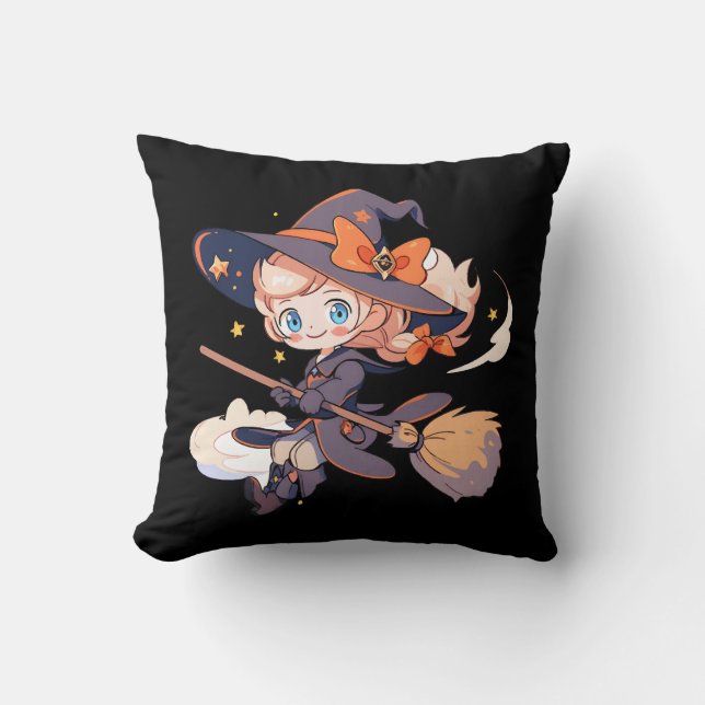 Witch Halloween Cushion (Front)