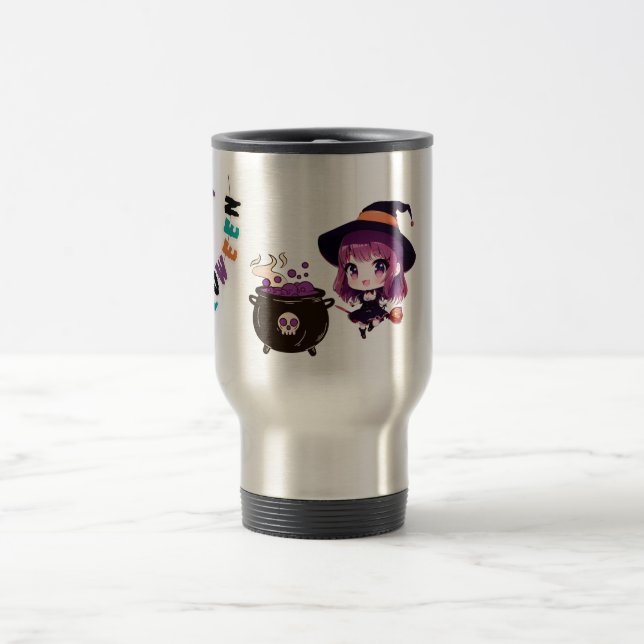 Witch/Halloween/Fall/Autumn  Travel Mug (Center)