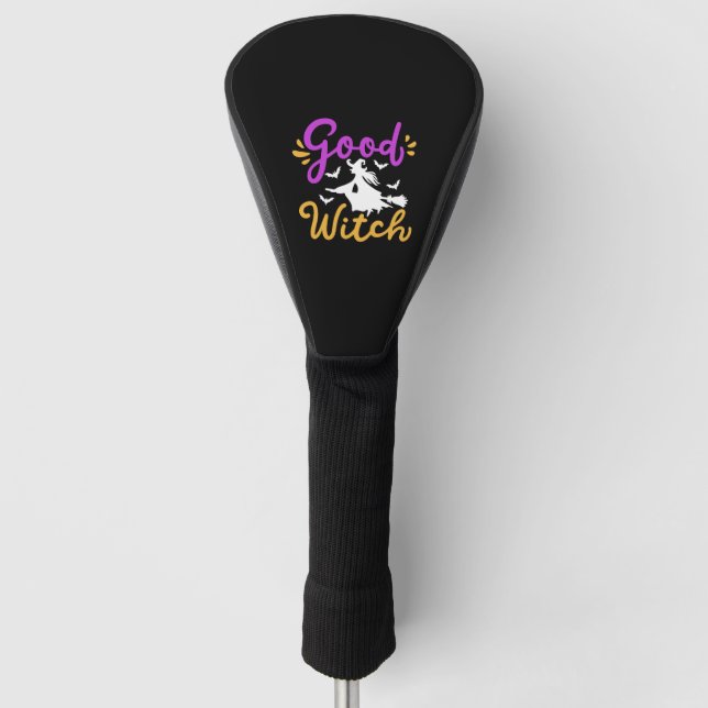 Witch Halloween   Golf Head Cover (Front)