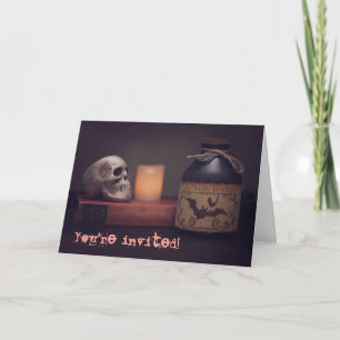 Witch Halloween Invitation Card