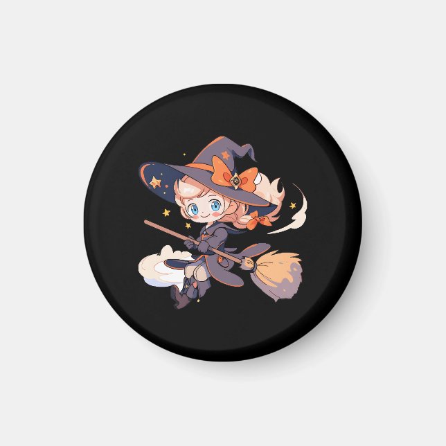 Witch Halloween Magnet (Front)