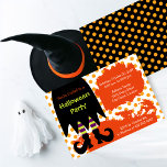 Witch Halloween Party Invitation<br><div class="desc">© 2010 Socialite Designs. Get ready to cast a spell on your friends with our witch-themed Halloween costume party invitation. This bewitching invite is perfect for your spooky gathering. Customise it and send it out to fellow witches and warlocks for a night of fun! Great invitation for the kids and...</div>