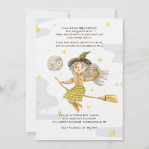 Witch Halloween Party Invitation