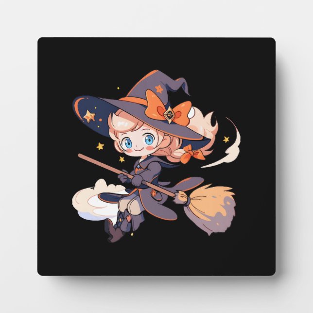 Witch Halloween Plaque (Front)