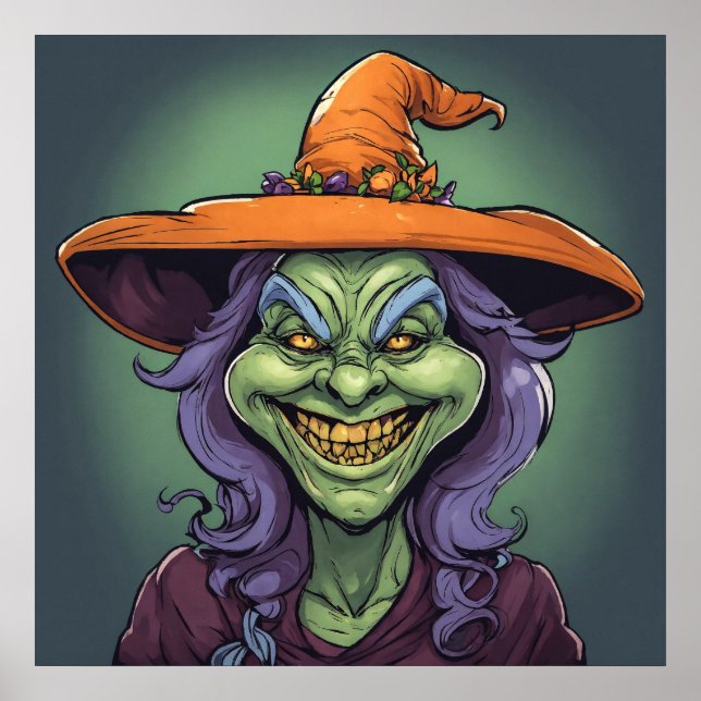 Witch - Halloween Print (Front)