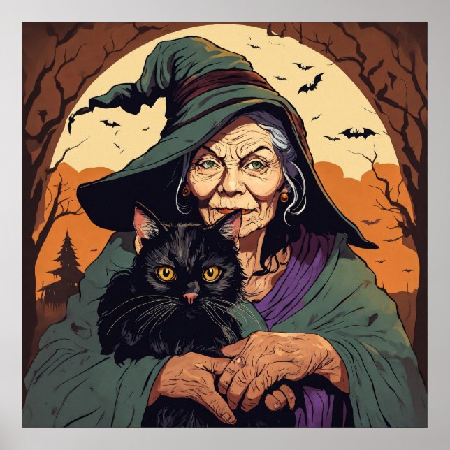 Witch - Halloween Print (Front)