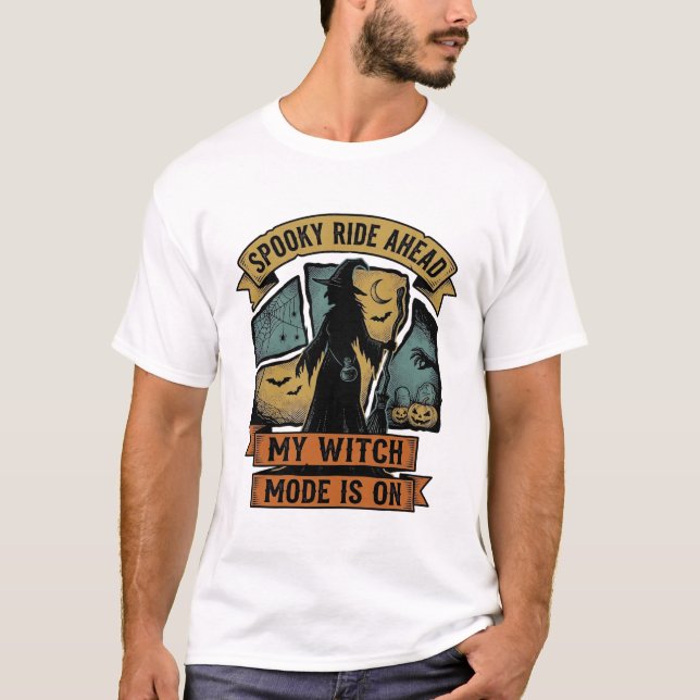 Witch Halloween Shirt Funny Vintage Witch Design_1 (Front)