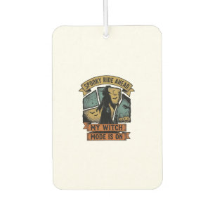 Witch Halloween Shirt Funny Vintage Witch Design_1 Car Air Freshener