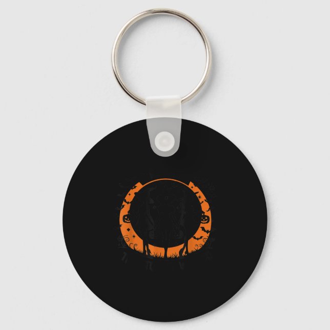 Witch Halloween T Shirt Women Girls Trip Time To G Key Ring (Front)