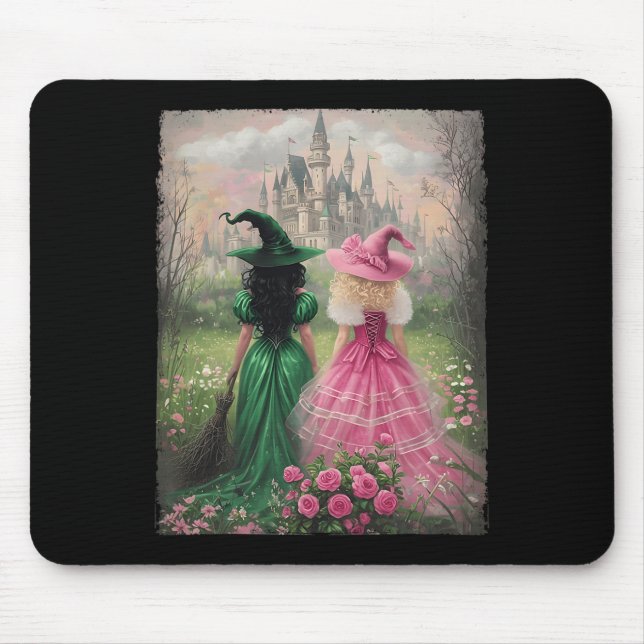 Witch Halloween Vibes Salem Witch Craft Halloween  Mouse Pad (Front)
