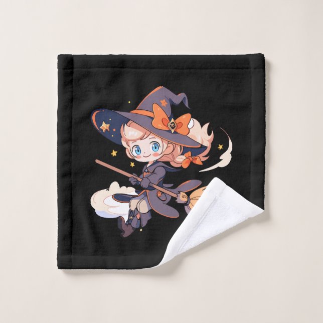 Witch Halloween Wash Cloth (Wash Cloth)