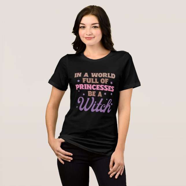 Witch Halloween Witch Tri-Blend Shirt (Front Full)