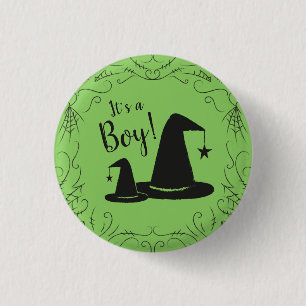 Witch Hat Baby Shower Halloween 3 Cm Round Badge
