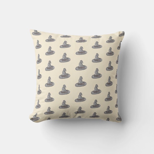  Witch Hat Doodle Halloween Pattern    Cushion (Front)