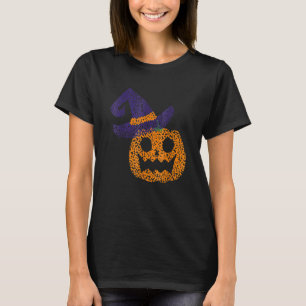 Witch Hat Pumpkin Cool Polka Dot International Dot T-Shirt
