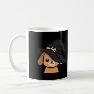 Witch Hat Puppy Halloween Coffee Mug