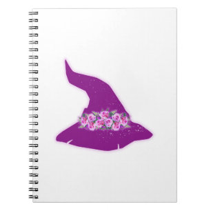 Witch Hat with Flowers Notebook