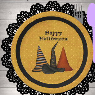 Witch Hats Halloween Party  Paper Plate