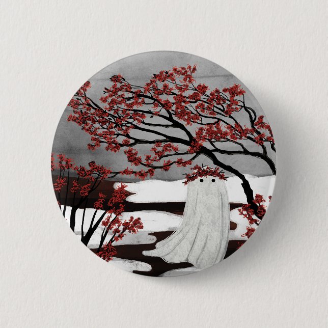 Witch Hazel Ghost 6 Cm Round Badge (Front)
