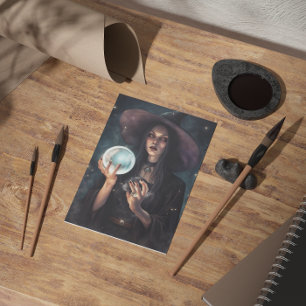 Witch Hilde Blank Greeting Card