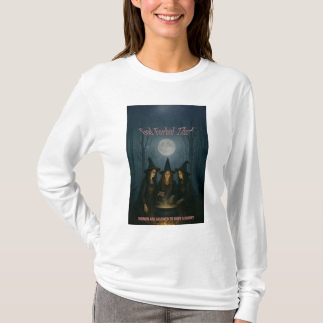 Witch Hobby Moonlit Cauldron T-Shirt (Front)