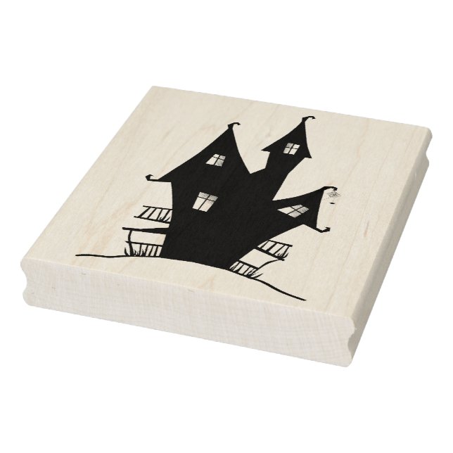 Witch house silhouette art stamp (Stamp)