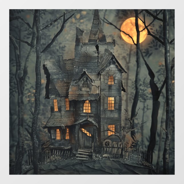 Witch House Window Cling (Sheet)