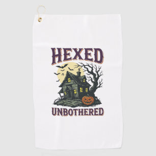 Witch Humour Shirt Vintage Haunted Cottage Hallowe Golf Towel
