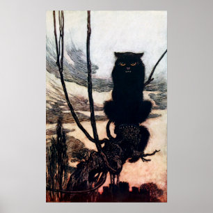 Witch in Cat Form Poster
