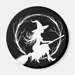 Witch in Flight Magnet
