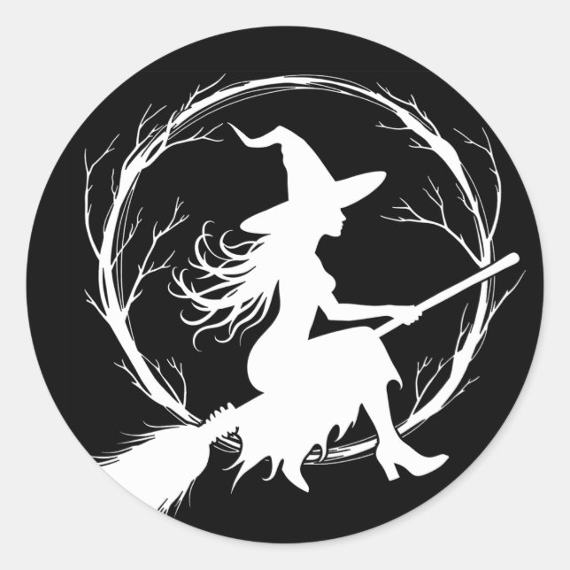 Witch in Flight Stickers (Front)
