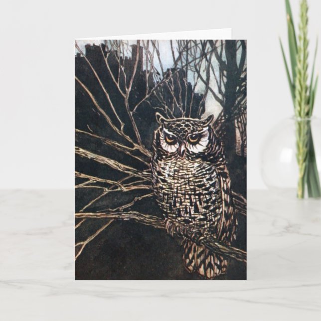 Witch in Owl Form Card (Front)